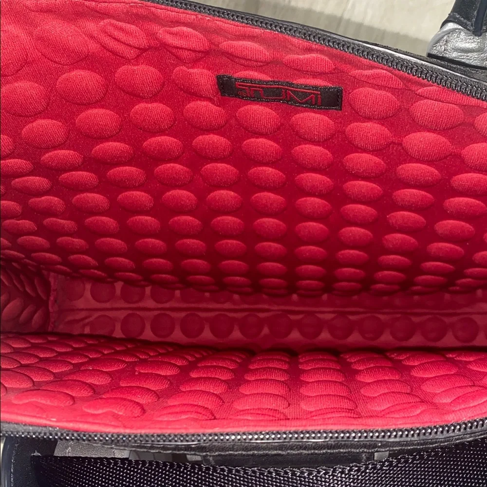Tumi Briefcase Elements Collection Ballistic Nylon Leather Handle Zip Laptop Bag